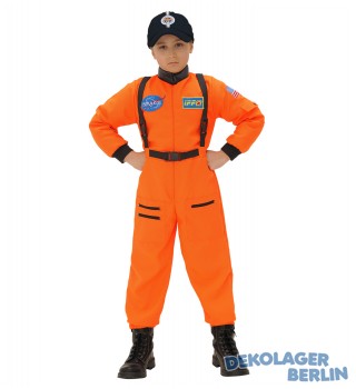 Kostüm Astronaut in orange für Kinder und Jugendliche