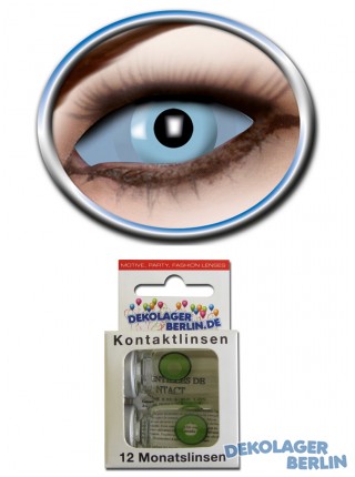 Sclera Kontaktlinsen frozen eye eis blau von eyecatcher 22mm
