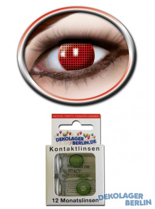 Farbige Kontaktlinsen red screen
