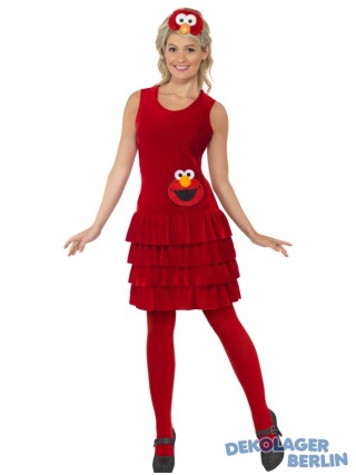 Original Sesamstraße Elmo Kostüm für Damen