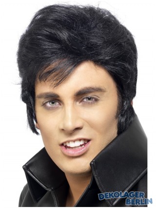 Original Elvis Presley Perücke mit Koteletten