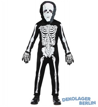 Halloween Kostüm Skelett Anzug für Kinder und Jugendliche