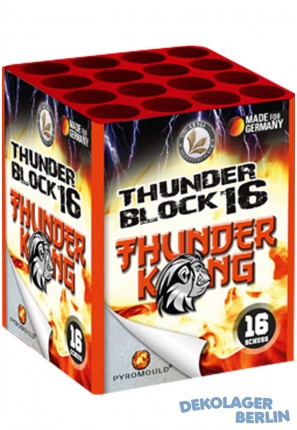 Extrem laute Knallbatterie Thunder Block 16 von Lesli