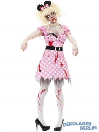 Zombie Kostüm im 50'er Jahre Design für Damen