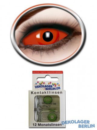 Sclera Kontaktlinsen full red eye 22mm