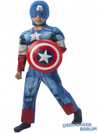 Original Captain America Kinder Kostüm von den Avengers Superhelden