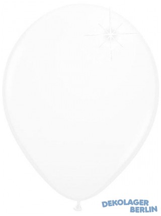 Luftballons weiss perlmutt metallic 30 cm 12