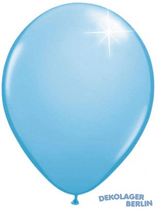 Luftballons hellblau metallic 30 cm 12