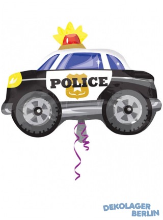 Polizeiauto als Folienballon 53cm