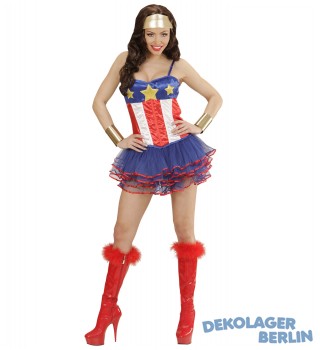Kostüm für die Superheldin im USA look