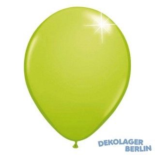 Luftballons lemon grün metallic 30 cm 12