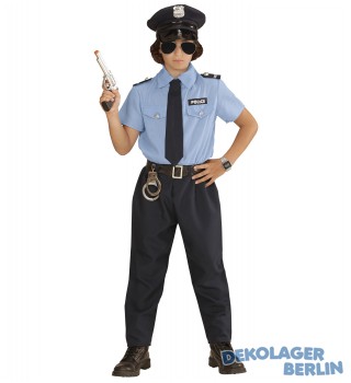 Kostüm Agent Polizist für Jungen bzw. Kinder und Jugendliche