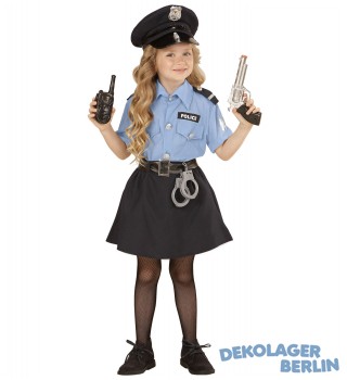 Kostüm Agent Polizistin Politesse für Mädchen bzw. Kinder und Jugendli