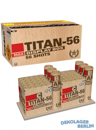 Silvester Feuerwerk Batterie Verbund Titan 56 von Lesli