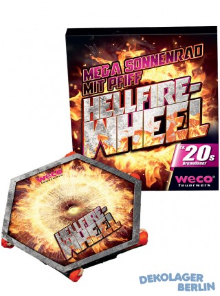 Silvester Leucht Feuerwerk Riesensonne Hellfire Wheel