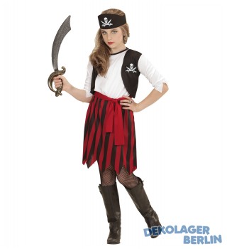 Kinderkostüm Piratin oder Piratenkostüm für Mädchen
