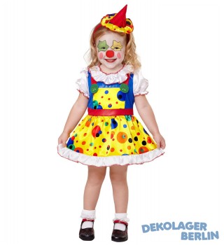 Kinderkostüm Clown oder Clownskostüm für kleine Mädchen