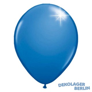 Luftballons blau metallic 30 cm 12