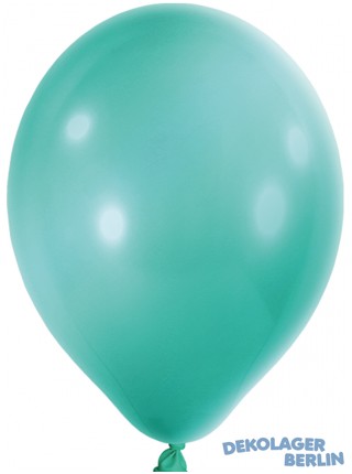 Luftballons türkis metallic 30 cm 12