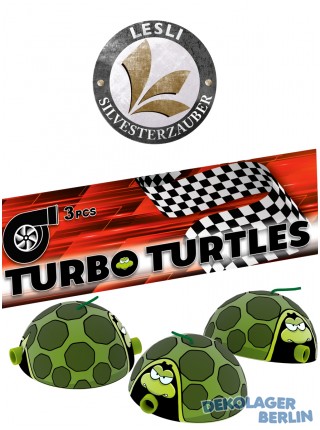 Silvester Feuerwerk Turbo Turtles von Lesli als Bodenkreisel