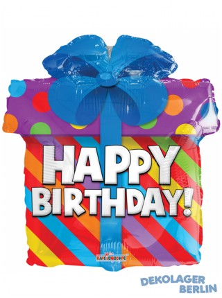 Folienballon Happy Birthday als Geschenk