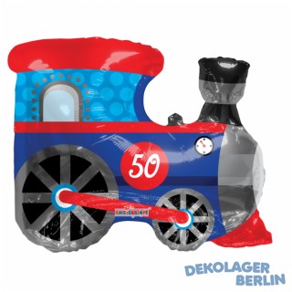 Folienballon Eisenbahn Lokomotive