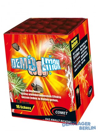 Silvester Feuerwerk Batterie Demolition von Comet