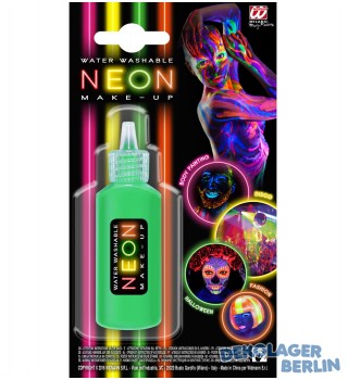 Flüssiges Neon Make up in verschiedenen Farben