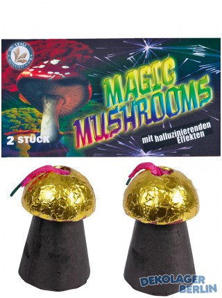 2 Silvester Feuerwerk Fontänen Magic Mushrooms
