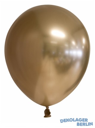 Chrome oder Spiegel Luftballons gold 30 cm 12