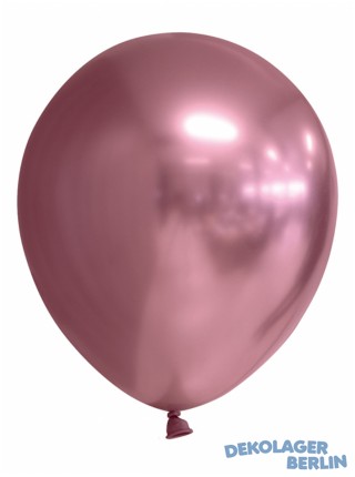 Chrome oder Spiegel Luftballons rosa / pink 30 cm 12