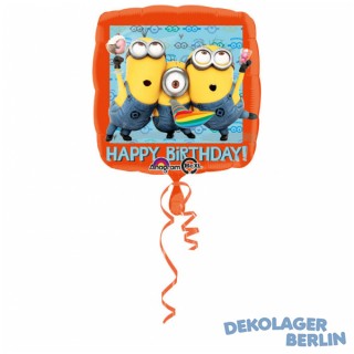 Folienballon Happy Birthday Minions