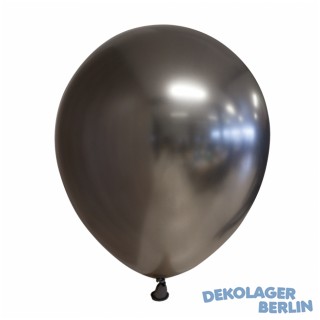 Chrome Spiegel Luftballons space grey oder grau 30 cm 12