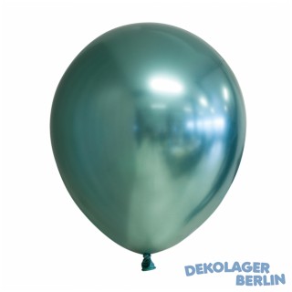 Chrome Spiegel Luftballons grün 30 cm 12