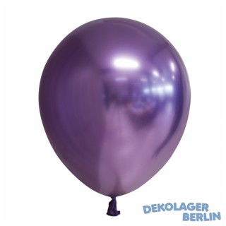 Chrome Spiegel Luftballons violett 30 cm 12