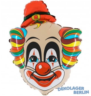 Folienballon Clown als Kopf 70cm