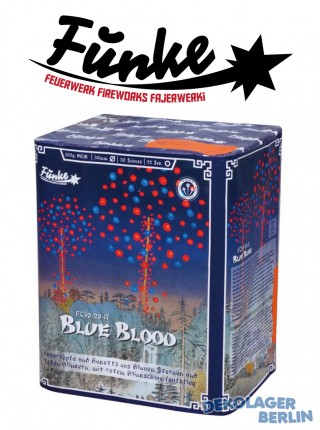 Silvester Feuerwerk Batterie Blue Blood von Funke
