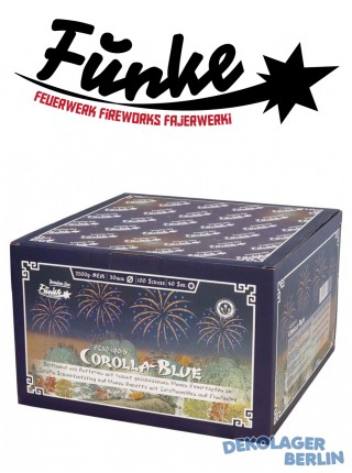 Silvester Feuerwerk XXL Verbund Corolla Blue von Funke