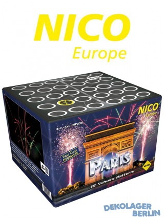 Nico Paris Feuerwerk Batterie - Crossette Fächer Effekt
