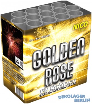 Nico Golden Rose Feuerwerk Batterie - 13 Schüsser