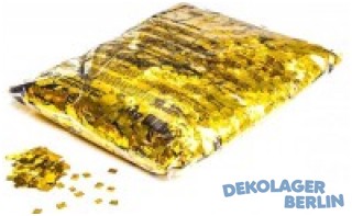 Konfetti Folie Regentropfen gold 6x6mm 1 kg