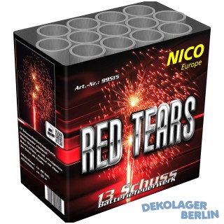 Nico Red Tears Feuerwerk Batterie - 13 Schüsser