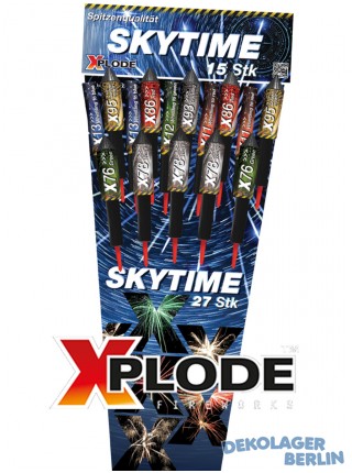 15er Silvester Raketen Sortiment Skytime von Xplode