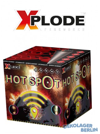 Xplode Hot Spot Feuerwerk Fontänen Batterie mit Feuertöpfen
