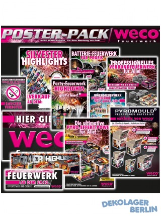 Weco Plakat Set mit Hülse