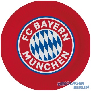 8 Bayer München Party Teller 23 cm