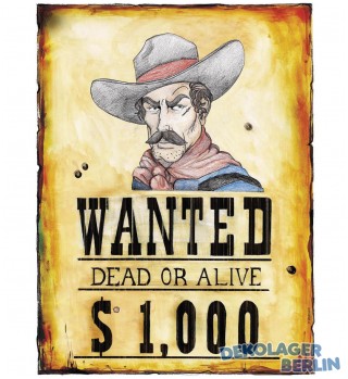 Poster Wanted Dead or Alive Wilder Westen
