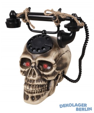 Halloween Deko Totenkopf Telefon