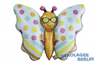 Folienballon als Schmetterling mit Sonnenbrille