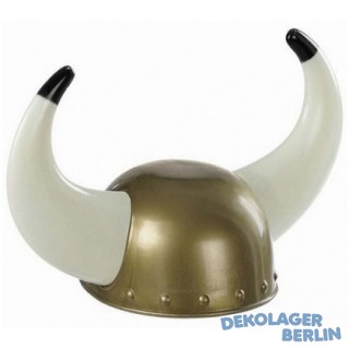 Wikinger Helm Hörner mit schwarzen Enden